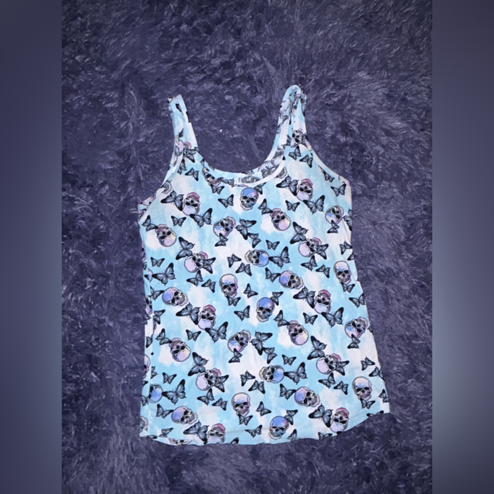 Blue and purple no boundaries tank top